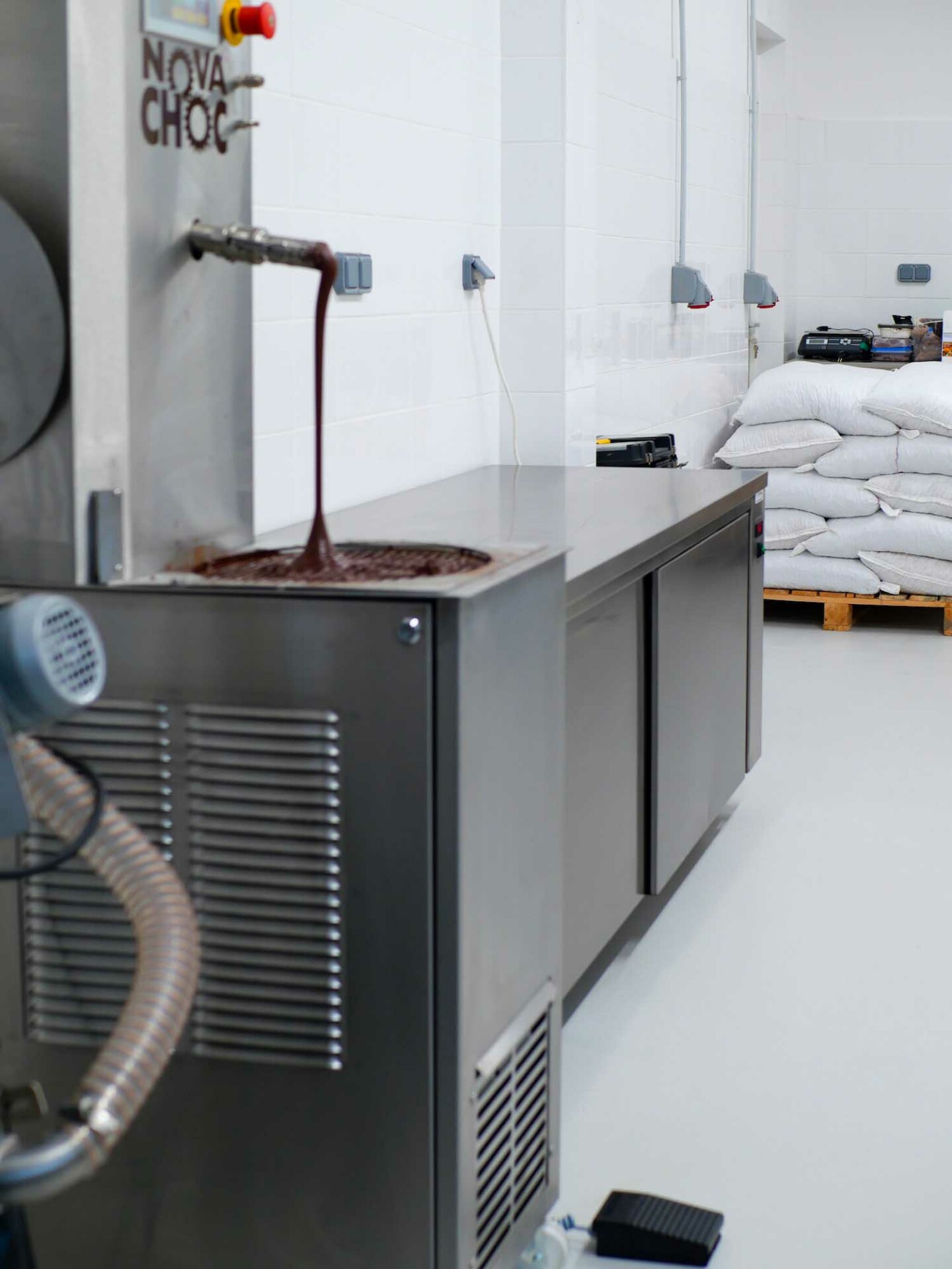 Meuble inox réfrigéré pour chocolaterie